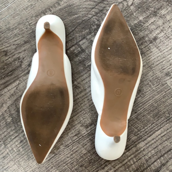 Target White pointed toe kitten heels! - Picture 2 of 5
